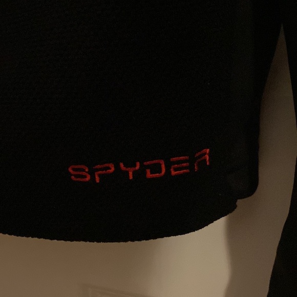 NEW Black hooded 1/2 zip Pullover by Spyder size Small - Picture 7 of 9